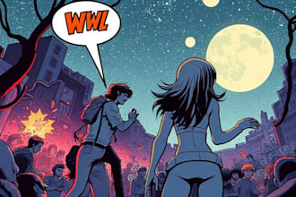 comic book art comic illustration