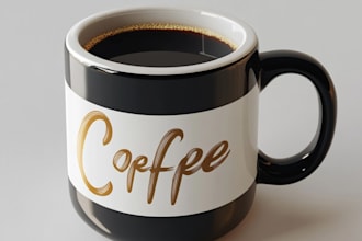 do custom coffee mug design for pod business
