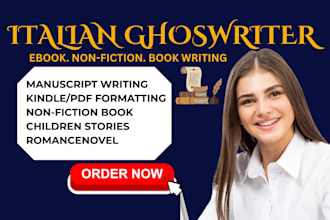 italian ghostwriter non fiction children ebook romance italian book ghost writer