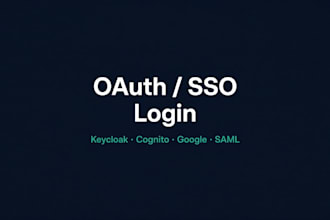 setup oauth sso login with any social media app, any identity, cognito or saml