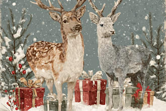 do custom greeting card, birthday card, christmas card, or any invitation card
