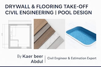 prepare drywall flooring take off civil engineering and swimming pool design