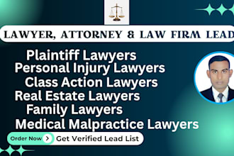 provide verified lawyer, attorney, and law firm leads for your business