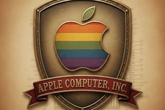 design a vintage apple logo with a classic and timeless style
