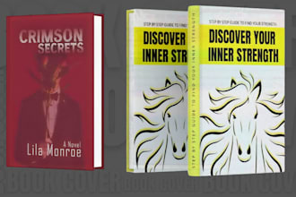 design front print or ebook cover with a source file