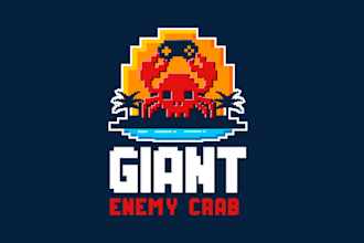 design a professional mascot premium pixel gaming logo