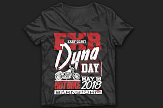 design a vintage premium automotive bike t shirt design