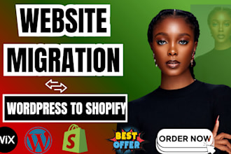 migrate woocommerce to shopify, wordpress to shopify, wix to shopify migration