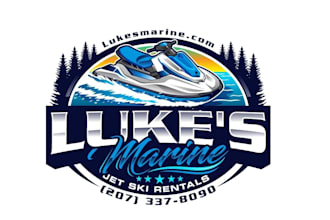 create high quality and beautiful ski logo design