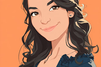 draw cartoon portrait in disney cartoon illustration