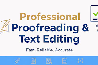 do proofreading and text editing