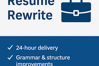 professionally rewrite your resume or linkedin