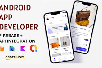 do admob integration and build android apps with xml layout, firebase and api