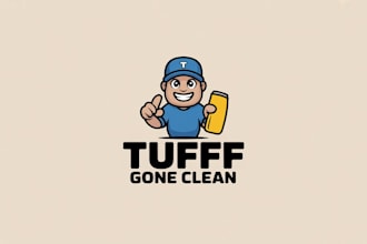make different mascot tuff gone clean logo for your company