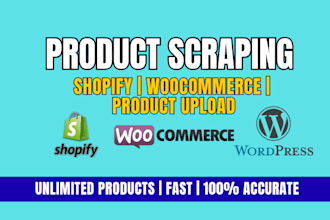 do product scrape for shopify product upload woocommerce product import