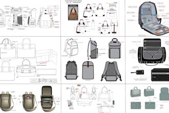 do factory ready bag techpack, handbag, backpack, tote bag and duffle bag design