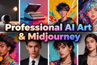 create professional ai generated art artwork with midjourney