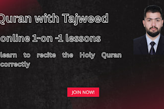 teach quran with tajweed and correct pronunciation