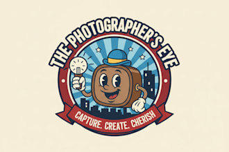 create a classic cartoon logo in vector format