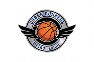 design hockey logo, gaming, sports, and basketball