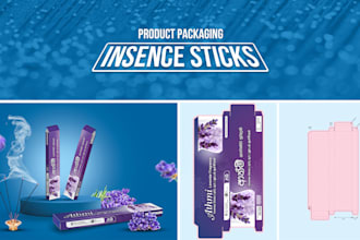 do creative packaging design , mockup an die line