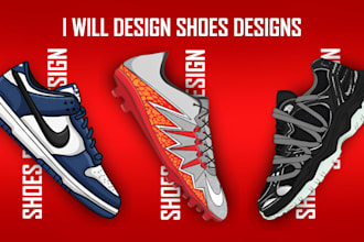 design custom shoes, sneakers, football boots, etc