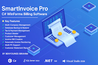 create smartinvoice with  c sharp winforms billing software