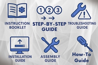 write clear user manuals booklets and how to guides for your product