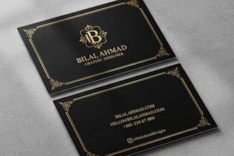 design and professional business visiting card