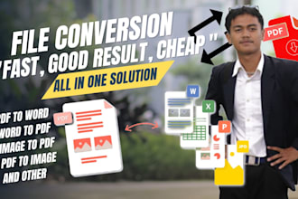 be your professional file conversion expert PDF, word, image, ocr