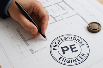 review sign and seal architectural plan architectural  blueprint USA pe stamp