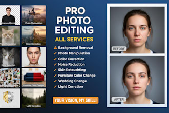provide expert photo retouching for weddings and portraits