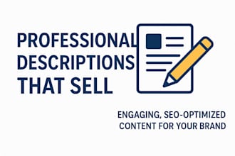 write SEO blog posts and shopify product descriptions that rank