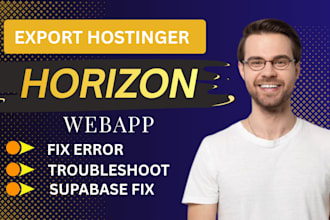 export hostinger horizon web app project edit website code horizon to vps