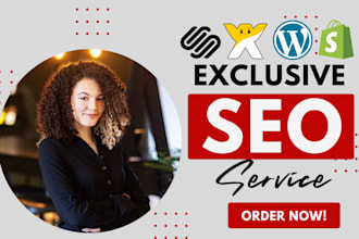 do complete SEO for shopify, wix and squarespace  websites