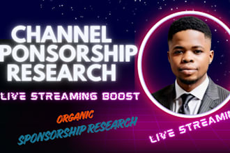 do a sponsorship and brand outreach for twitch streamers
