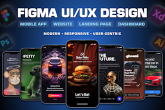 design app or website in figma with prototype and auto layout