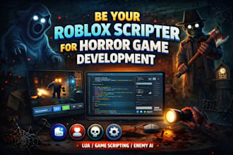 be your roblox scripter for horror game development