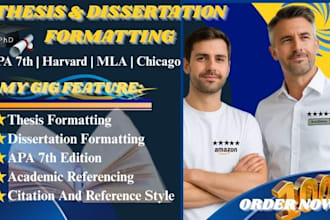 format your thesis or dissertation in apa 7, harvard, mla, chicago, references