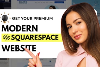 build modern squarespace website redesign responsive squarespace website