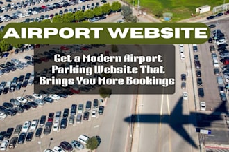 design responsive airport parking booking website with online reservation system
