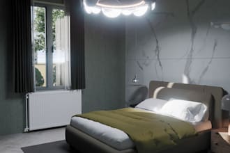 create realistic bedroom renders