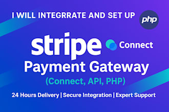 do stripe API integration, stripe connect and checkout in 24 hours