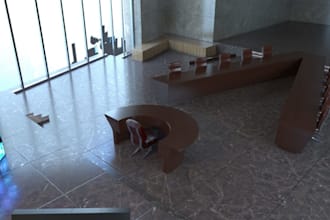 renew 3dmodern meeting room,christmas decor,office interior,cgi futuristic light