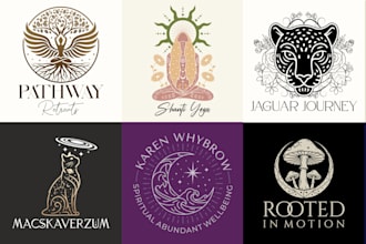 create sacred geometry mystical or spiritual mandala logo design