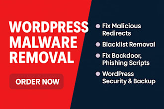 remove malware, fix bugs and errors on your hacked wordpress website