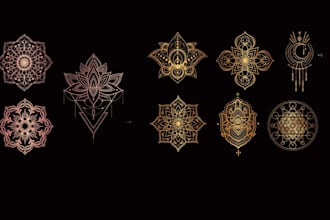 do create sacred geometry or spiritual or mandala logo
