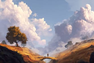 do the landscape illustration or concept art for you