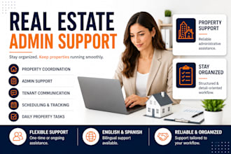 be your real estate virtual assistant for admin and property support