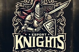 create high quality vintage knight warrior logo